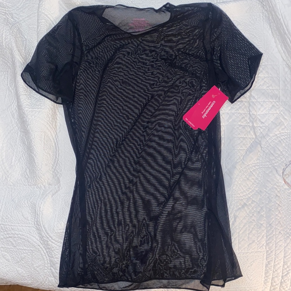 Commando Chic Mesh Layer Tee - Picture 7 of 8